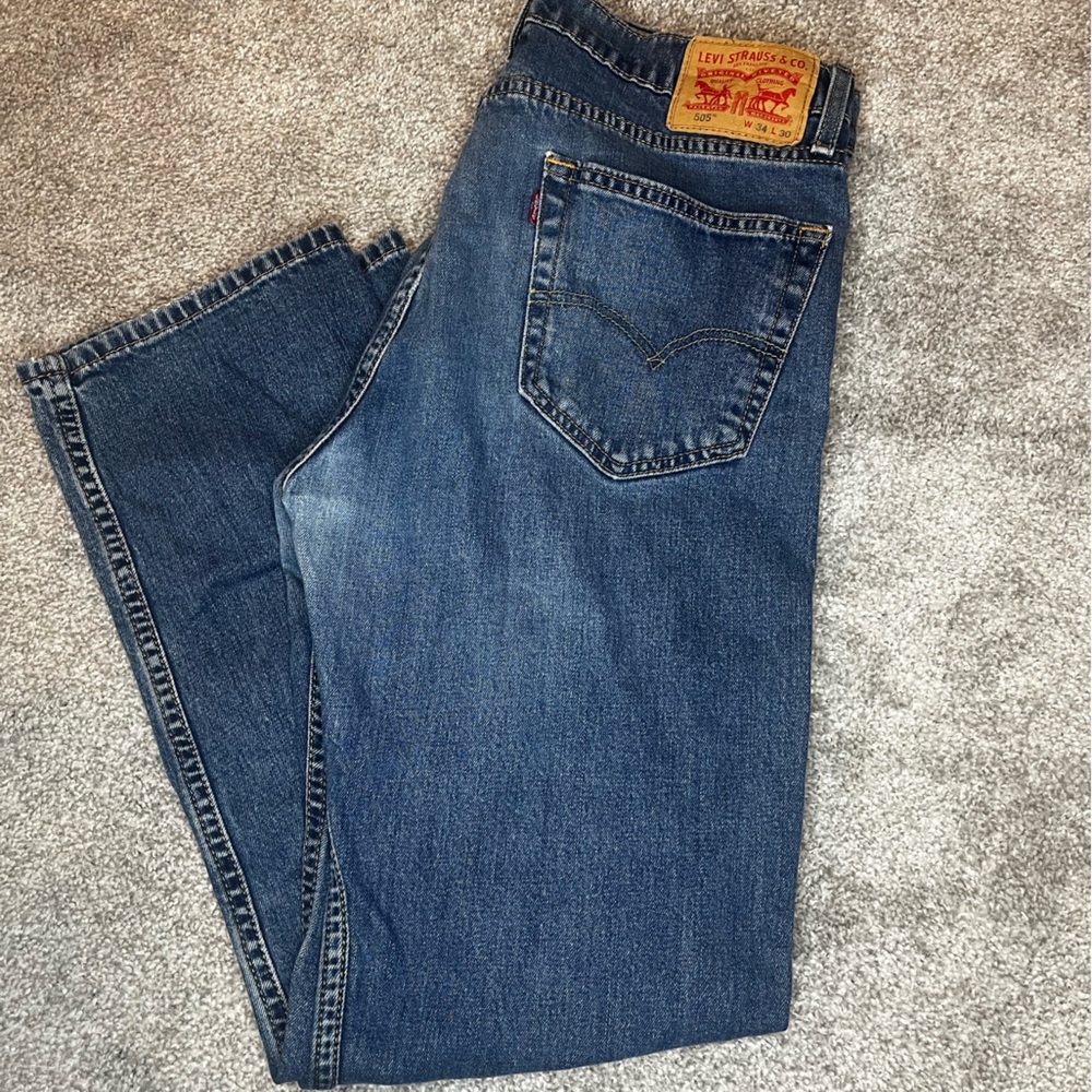 Levi's Men's 505 Blue Jeans